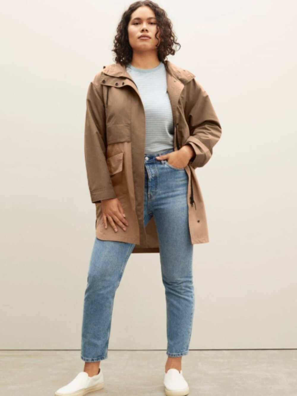 Everlane ReNew Anorak Taupe XX Small